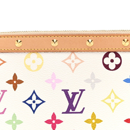 Monogram Multicolor Pochette Accessories White