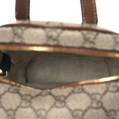 GG Supreme Monogram Azalea Calfskin Retro Interlocking G Multi-Function Bag Beige Ebony Brown Sugar