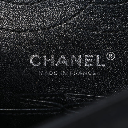 Aged Calfskin Chevron Quilted 2.55 Reissue 225 Flap So Black
