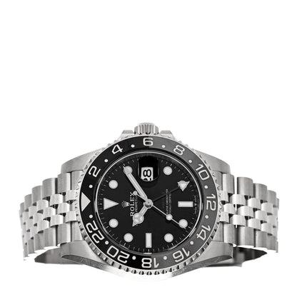 Stainless Steel 40mm Oyster Perpetual Date GMT Master II Bruce Wayne Watch Black 126710GRNR