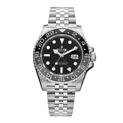 Stainless Steel 40mm Oyster Perpetual Date GMT Master II Bruce Wayne Watch Black 126710GRNR