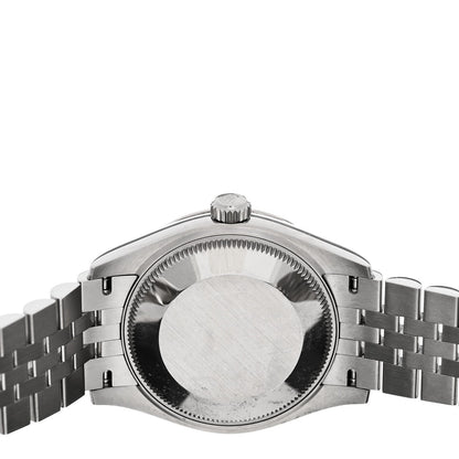 Stainless Steel 18K White Gold Diamond 31mm Oyster Perpetual Datejust Watch Aubergine Roman 278274