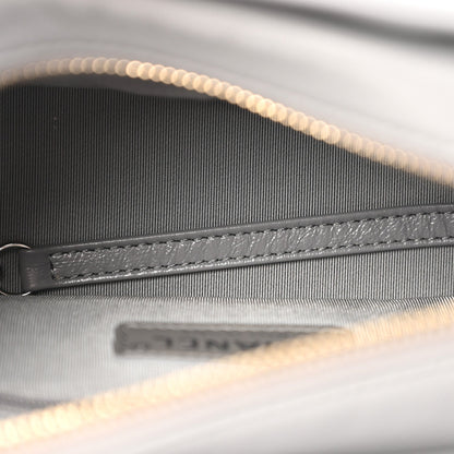 Aged Calfskin Chevron Quilted Small Gabrielle Hobo Grey