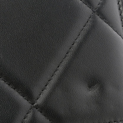 Lambskin Quilted Chanel 19 Wallet On Chain WOC Black