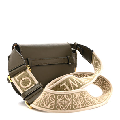 Calfskin Jacquard Mini Gate Dual Bag Autumn Green