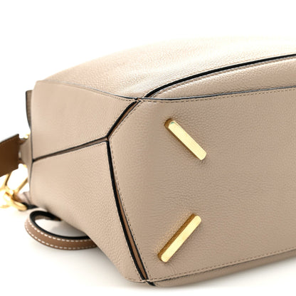 Grained Calfskin Medium Puzzle Bag Sand Mink