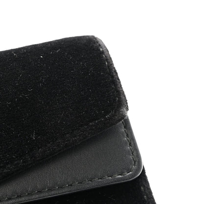 Velvet Super Mini Dionysus Shoulder Bag Black