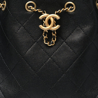 Caviar Quilted Small Chanel 25 Handbag Black