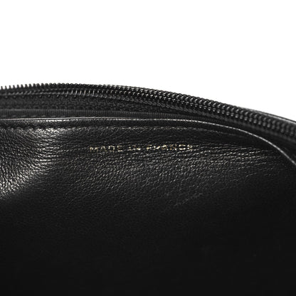 Lambskin Chevron Boy Wallet On Chain WOC Black