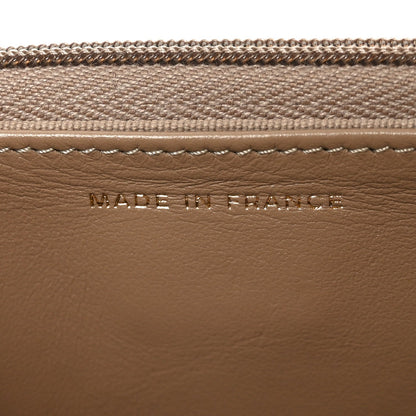 Caviar Quilted Wallet on Chain WOC Beige