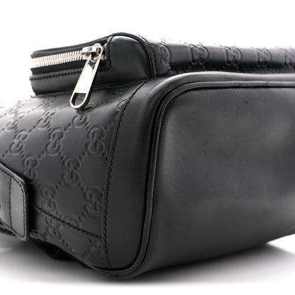 Guccissima Signature Small Day Backpack Black