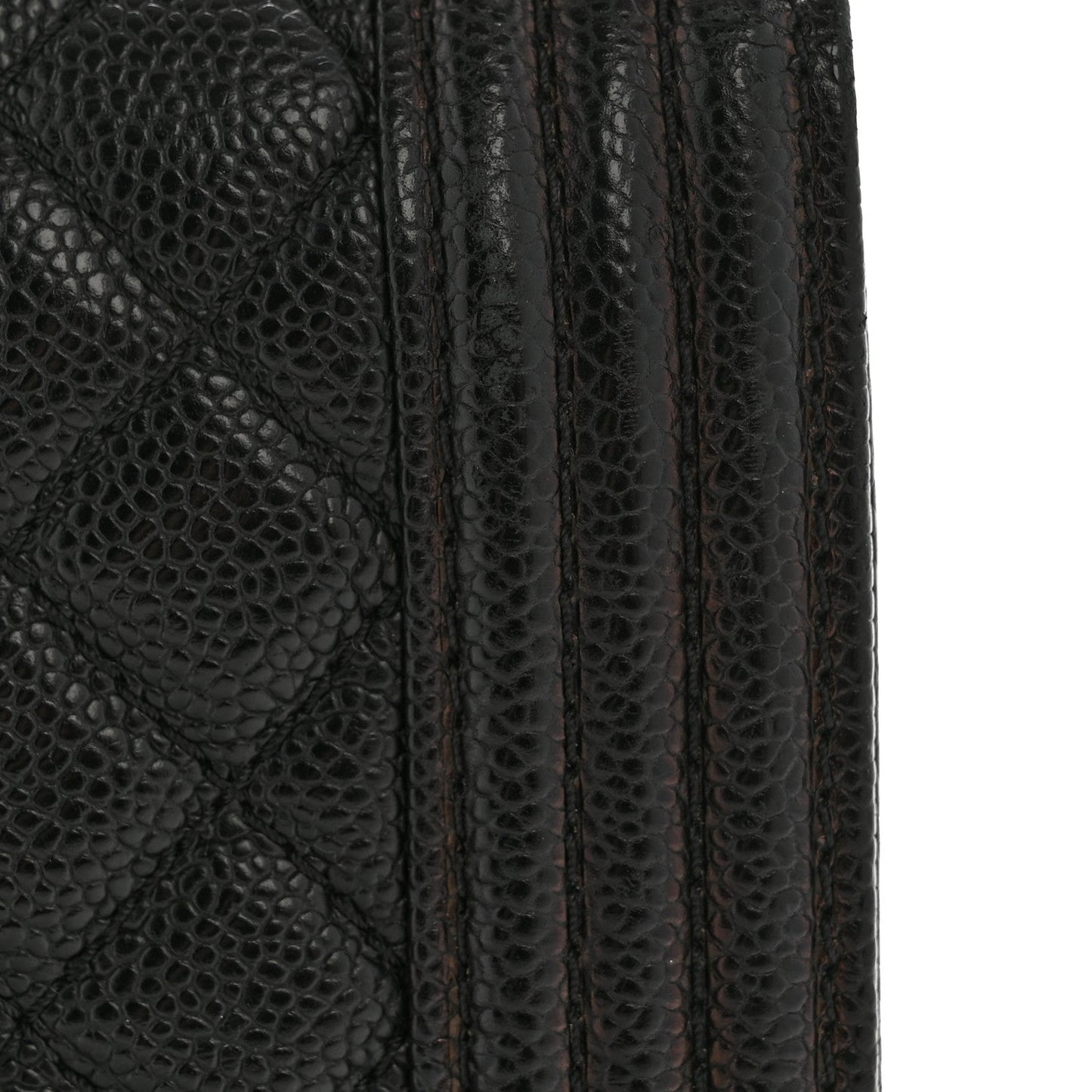 Caviar Quilted Medium Boy Flap Black