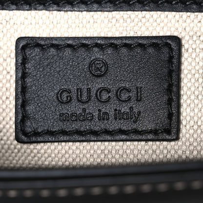 GG Supreme Monogram Horsebit 1955 Soft Small Shoulder Bag Beige Black