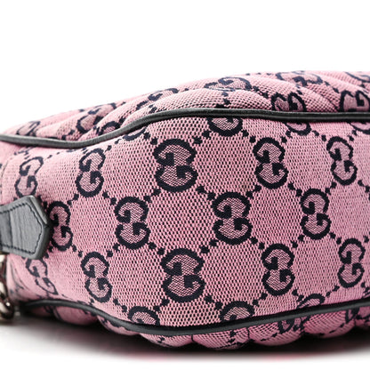 Monogram Multicolor Matelasse Diagonal Small GG Marmont Chain Shoulder Bag Pink Blue