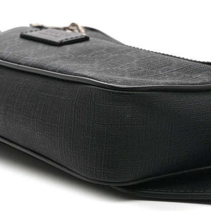 Soft GG Supreme Monogram Web Belt Bag Black Grey