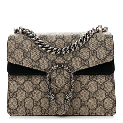 GG Supreme Monogram Mini Dionysus Shoulder Bag Black