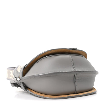 Calfskin Jacquard Mini Gate Crossbody Bag Onyx Blue