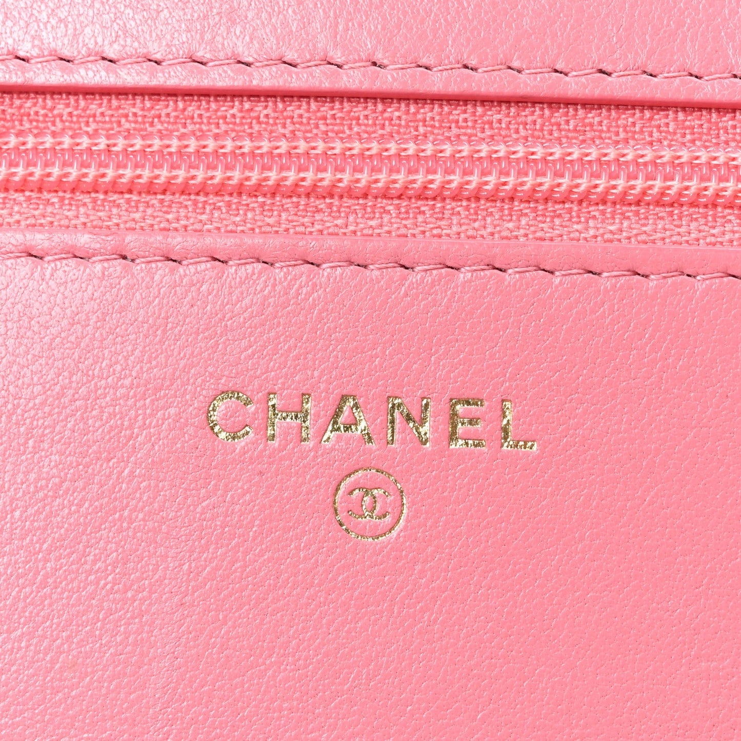 Lambskin Quilted Chanel 19 Wallet On Chain WOC Pink