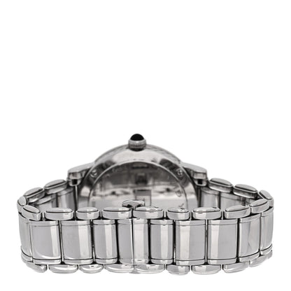 Stainless Steel Diamond 38mm Classic Quartz Watch Black