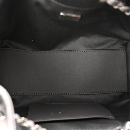 Metallic Caviar Quilted Mini Chanel 25 Handbag Anthracite