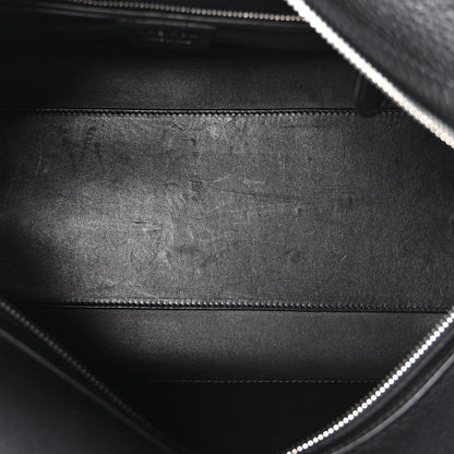 Grained Calfskin East West Bowling Bag Black