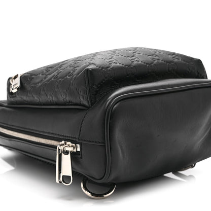 Guccissima Sling Backpack Black