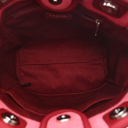 Canvas Mini Deauville Tote Red
