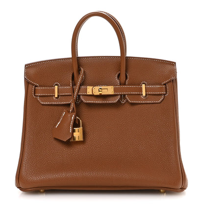 Togo Birkin 25 Gold