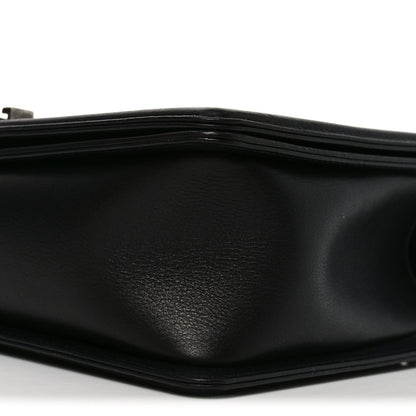 Calfskin Quilted New Medium Boy Flap Black