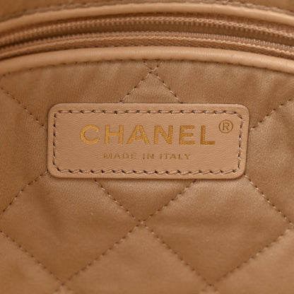 Shiny Calfskin Quilted Small Chanel 22 White
