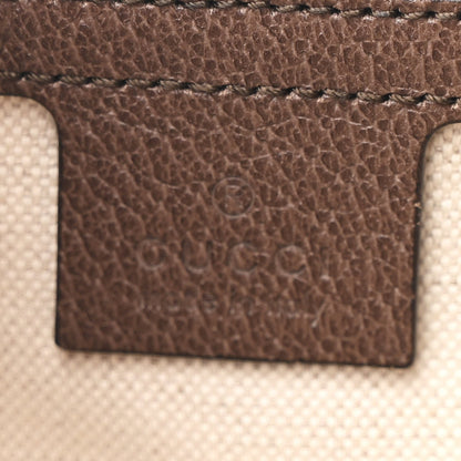 Soft GG Supreme Monogram Medium Ophidia Belt Bag Dark Brown