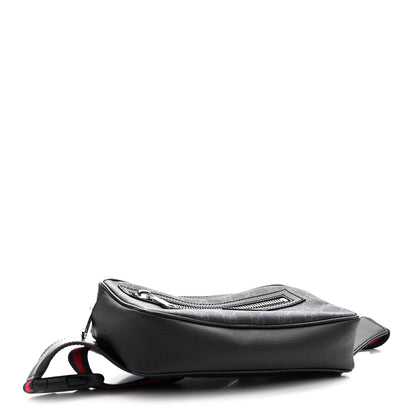 Soft GG Supreme Monogram Web Belt Bag Black Grey