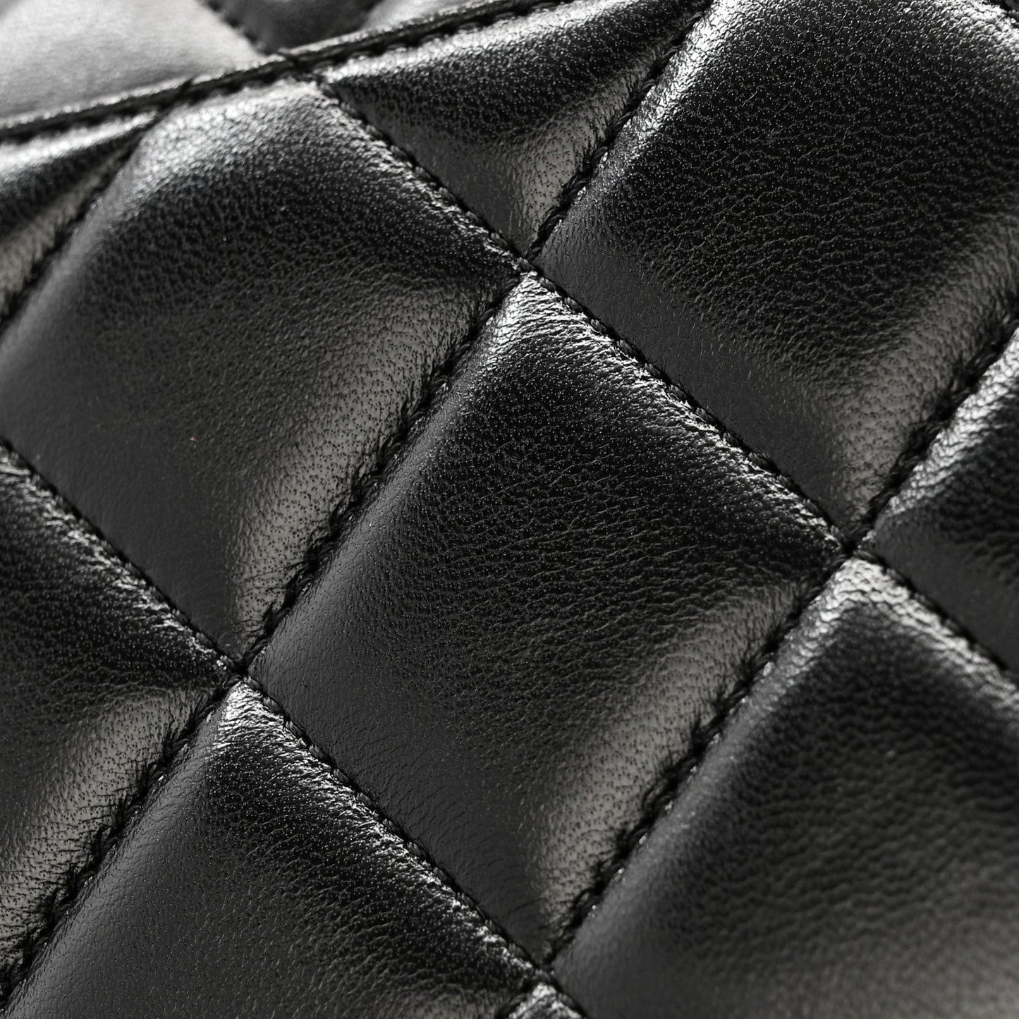 Lambskin Quilted Medium Trendy CC Flap Dual Handle Bag Black