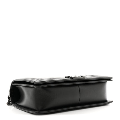 Caviar Quilted New Medium Boy Flap So Black