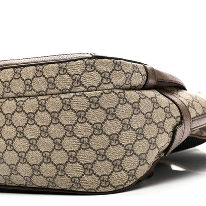 GG Supreme Monogram Medium Ophidia Day Backpack Brown