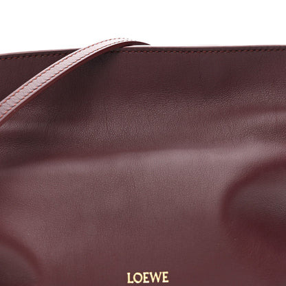 Calfskin Mini Flamenco Knot Clutch Dark Burgundy