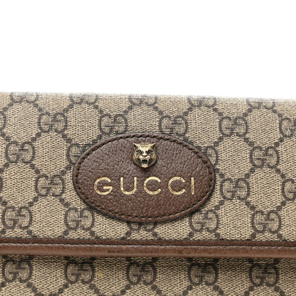 GG Supreme Monogram Neo Vintage Web Belt Bag Brown