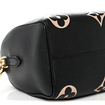 Empreinte Monogram Giant Speedy Bandouliere 25 Black Beige