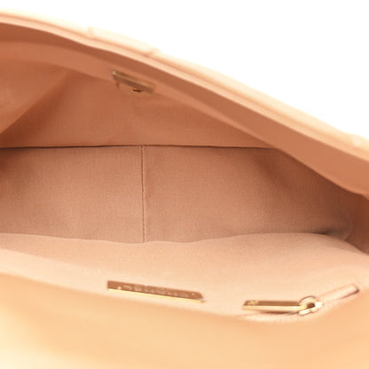 Lambskin Quilted Medium Chanel 19 Flap Brown