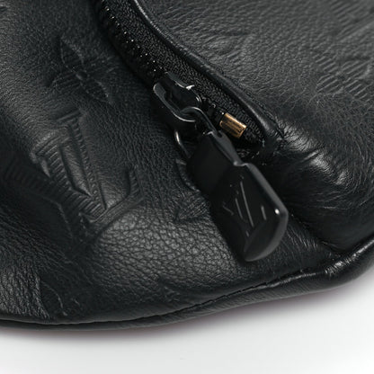 Calfskin Monogram Shadow Rush BumBag Black