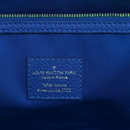Taurillon Illusion Keepall Tote Bleu Vert