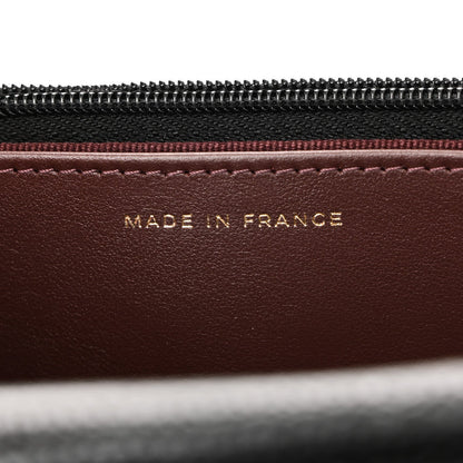 Caviar Quilted CC Turnlock Wallet On Chain WOC Black