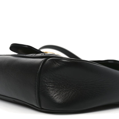 Calfskin Matelasse Mini GG Marmont Shoulder Bag Black