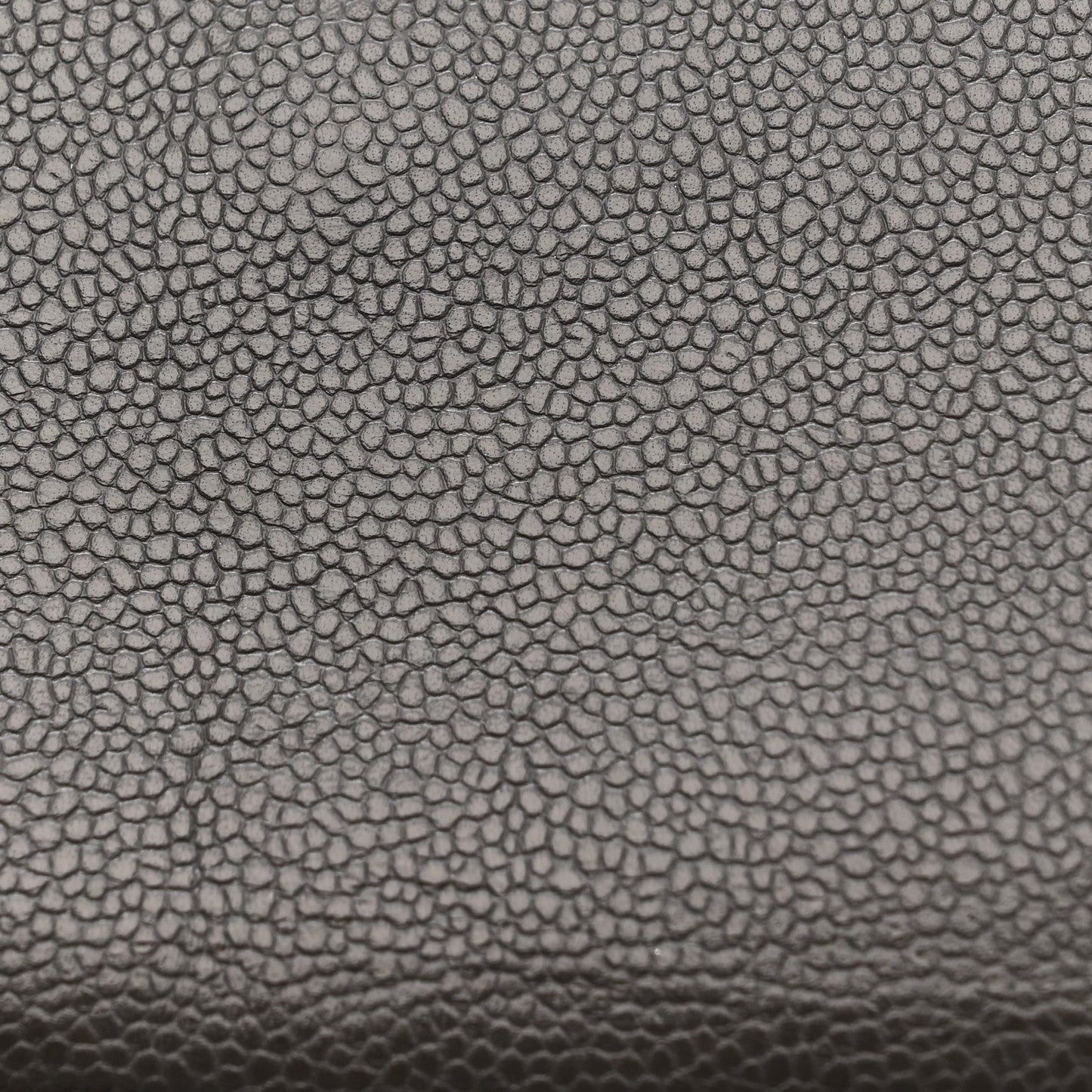 Caviar Quilted Jumbo Double Flap Grey