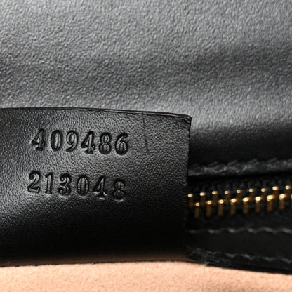 Guccissima Medium Padlock Shoulder Bag Black