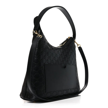 Guccissima Linea A Hobo Black
