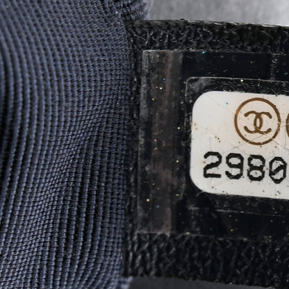 Goatskin Quilted Large Chanel 19 Flap Navy Blue