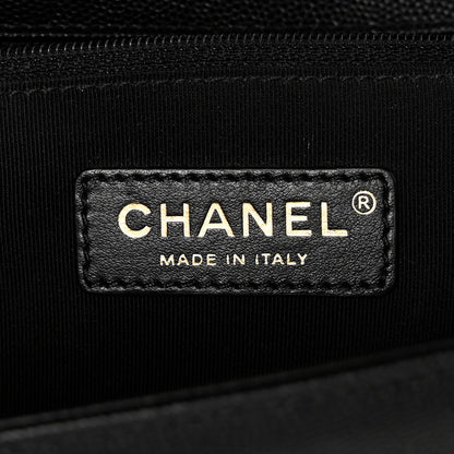 Caviar Quilted New Medium Boy Flap Black