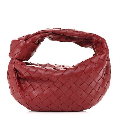 Nappa Intrecciato Mini Jodie Dark Red