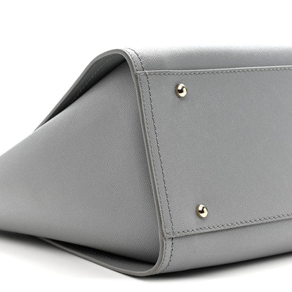 Caviar Studded Medium Deauville Tote Grey